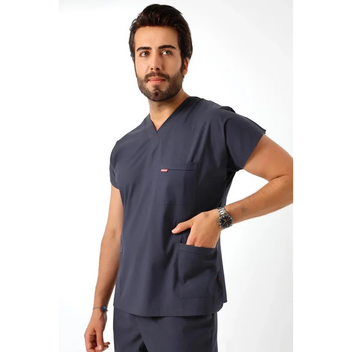 Bflex Unisex Likralı Yarasa Kol Tek Üst - 6417 Füme