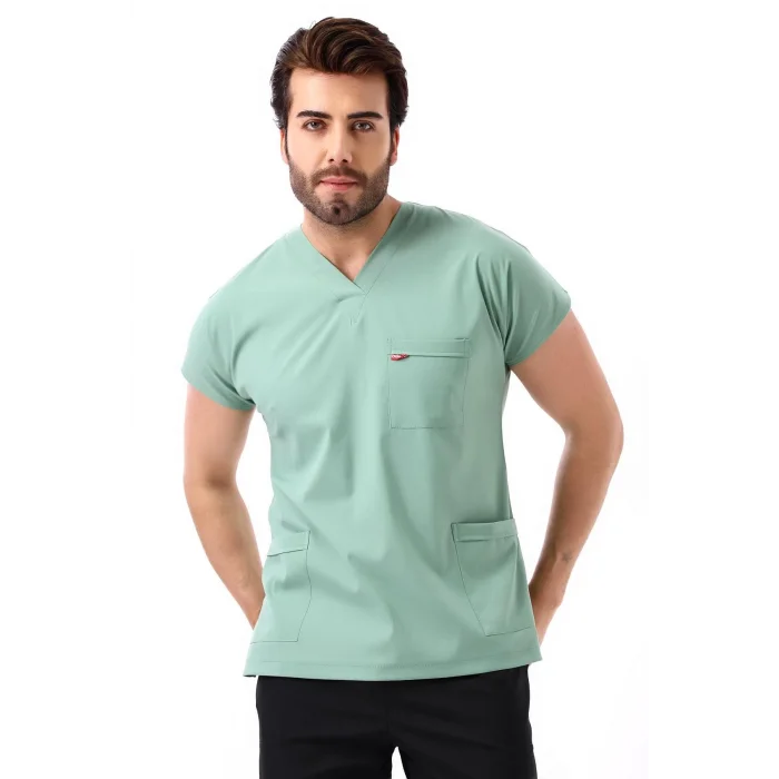 Bflex Unisex Likralı Yarasa Kol Tek Üst - 6428 Çağla Yeşili