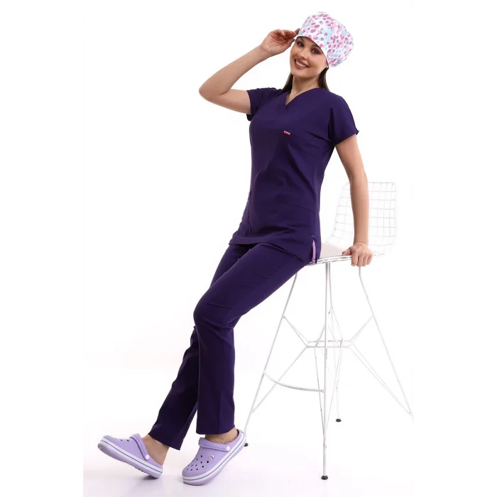 Bflex Yarasa Kol Forma Takım - 4807 Koyu Mor