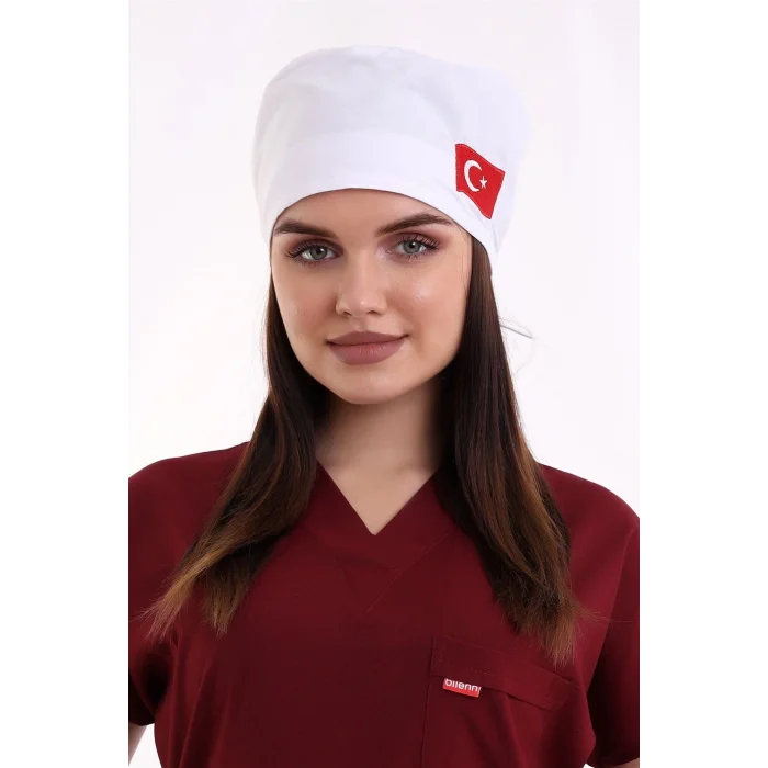 Bone Bayrak İşlemeli - 101 Beyaz