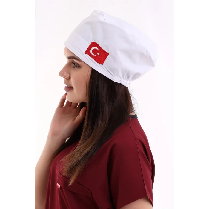 Bone Bayrak İşlemeli - 101 Beyaz