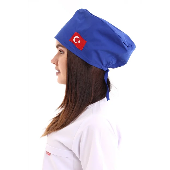 Bone Bayrak İşlemeli - 111 Saks Mavi