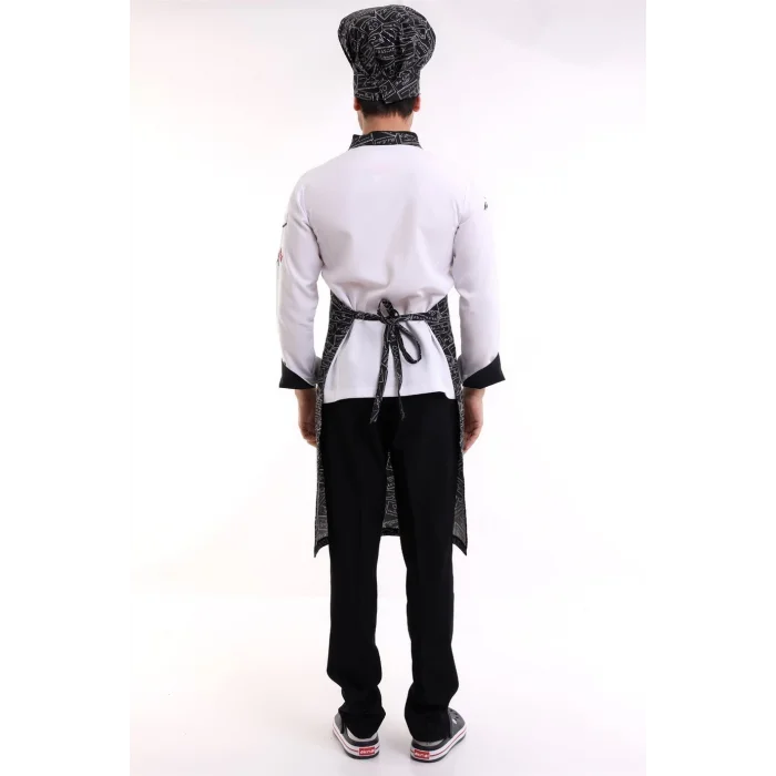 Desenli Askılı Önlük - 2504Yazılı