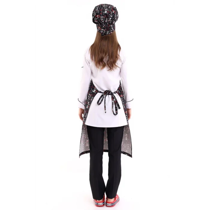 Desenli Askılı Önlük - 3106 China Baskı