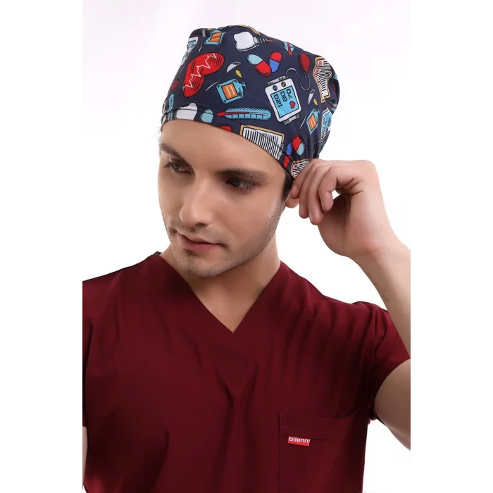 Dijital Desenli Bone - 6529 Füme Kalp Ritim