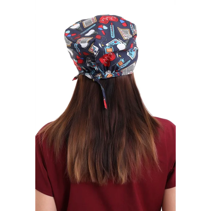 Dijital Desenli Bone - 6529 Füme Kalp Ritim