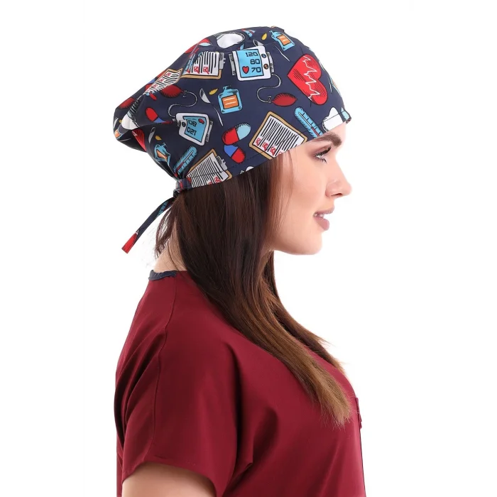 Dijital Desenli Bone - 6529 Füme Kalp Ritim