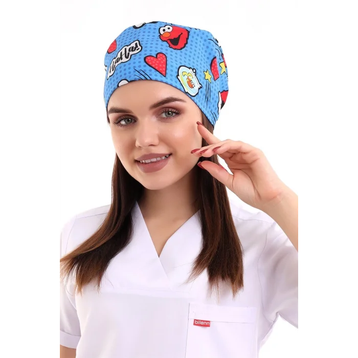 Dijital Unisex Desenli Bone - 6504 Kurabiye Canavarı