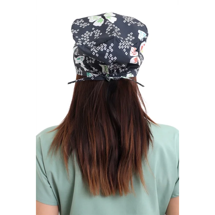 Dijital Unisex Desenli Bone - 6509 Füme Kelebekler