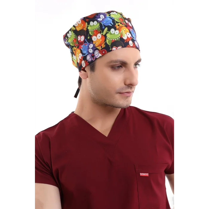 Dijital Unisex Desenli Bone - 6521 Mikrop Canavarlar