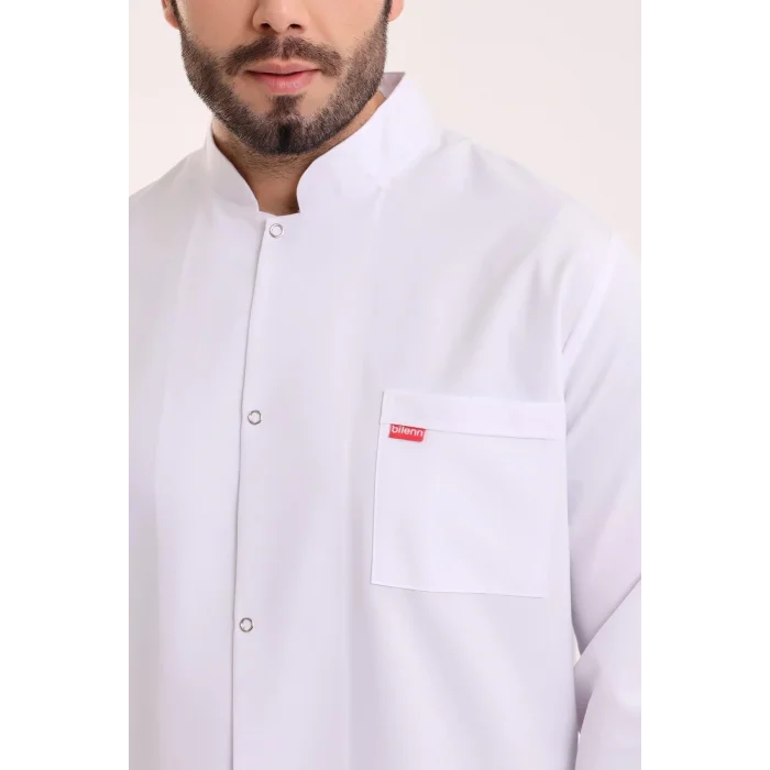 Doktor Öğretmen Erkek Önlük Ara Boy Hakim Yaka