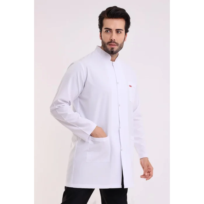 Doktor Öğretmen Erkek Önlük Ara Boy Hakim Yaka