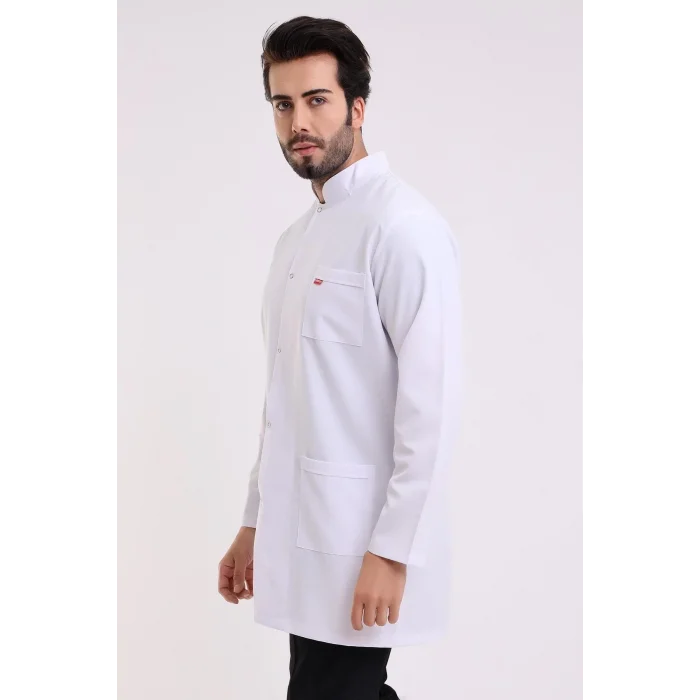 Doktor Öğretmen Erkek Önlük Ara Boy Hakim Yaka