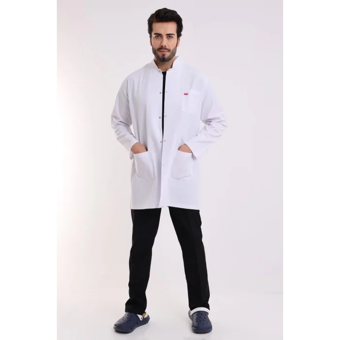 Doktor Öğretmen Erkek Önlük Ara Boy Hakim Yaka