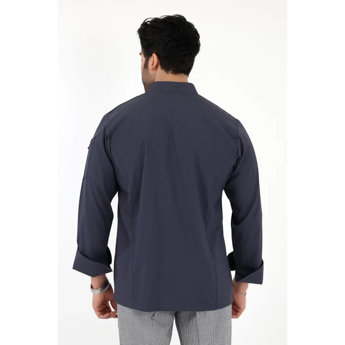 Erkek Likralı Aşçı Ceket  - 6417 Füme