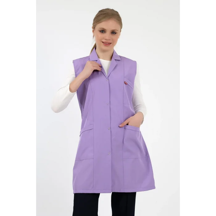 Kadın Kolsuz Önlük - Lila