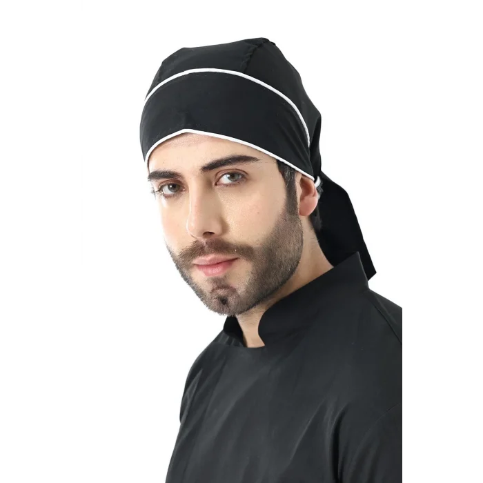 Kuyruklu Bone - Siyah-Beyaz