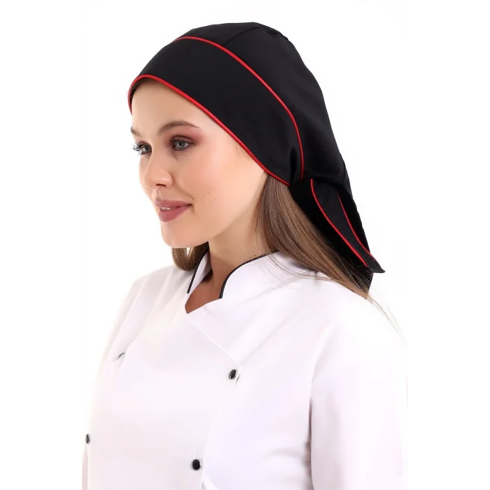 Kuyruklu Bone - Siyah-Kırmızı