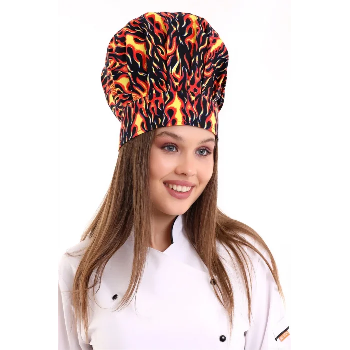 Mantar Kep - 3107 Alev Desenli