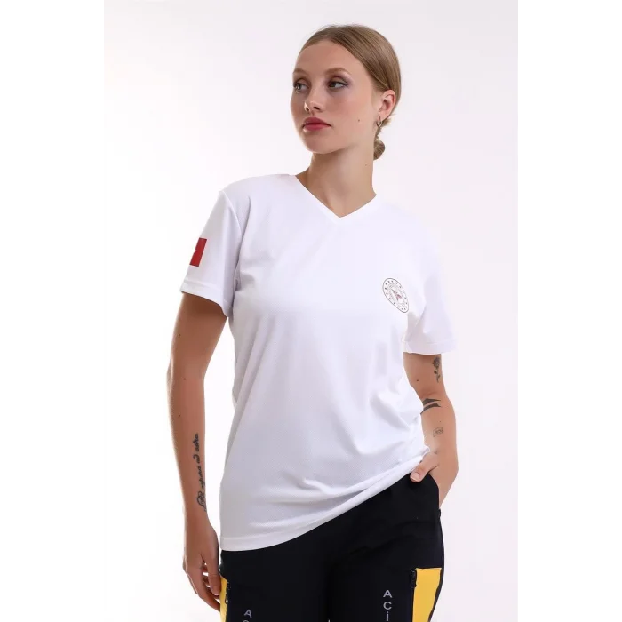 Paramedik Dry Touch Unisex Kısa Kol Tshirt - Beyaz