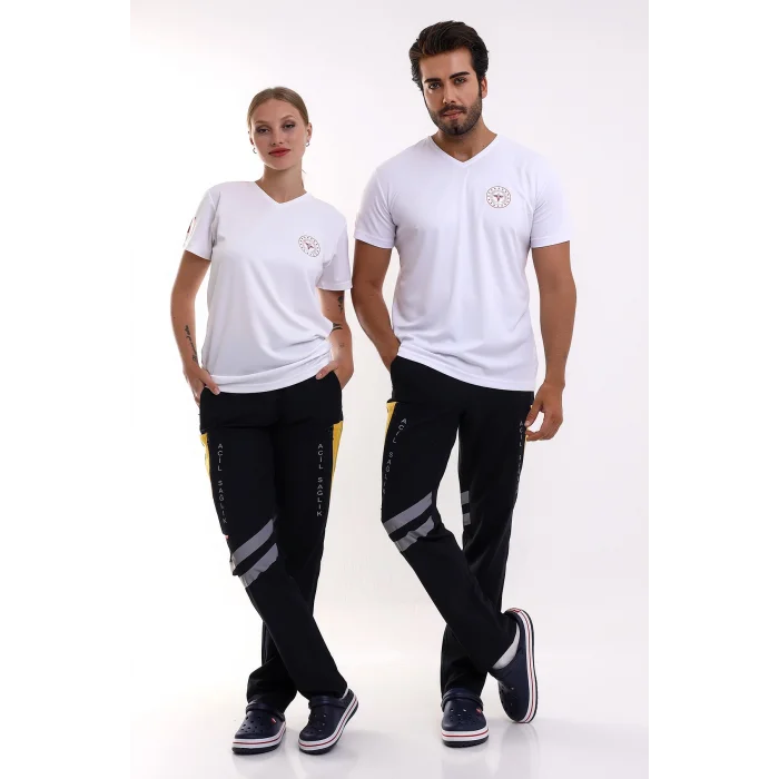 Paramedik Dry Touch Unisex Kısa Kol Tshirt - Beyaz