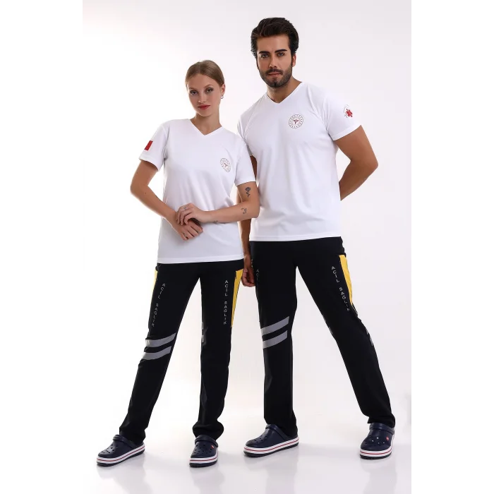 Paramedik Dry Touch Unisex Kısa Kol Tshirt - Beyaz