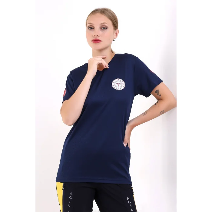Paramedik Dry Touch Unisex Kısa Kol Tshirt - Lacivert