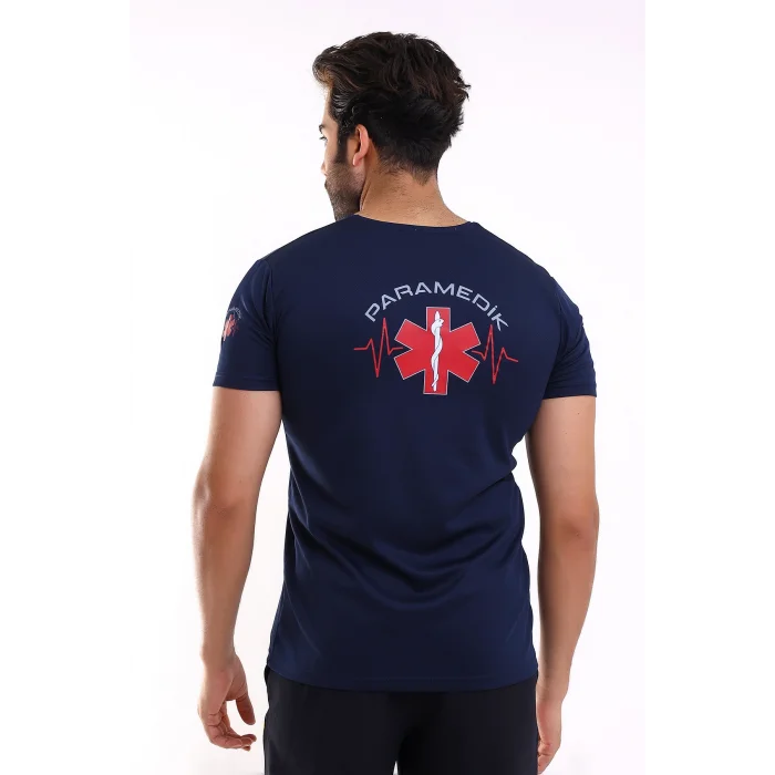 Paramedik Dry Touch Unisex Kısa Kol Tshirt - Lacivert