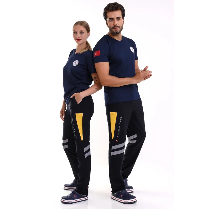 Paramedik Dry Touch Unisex Kısa Kol Tshirt - Lacivert