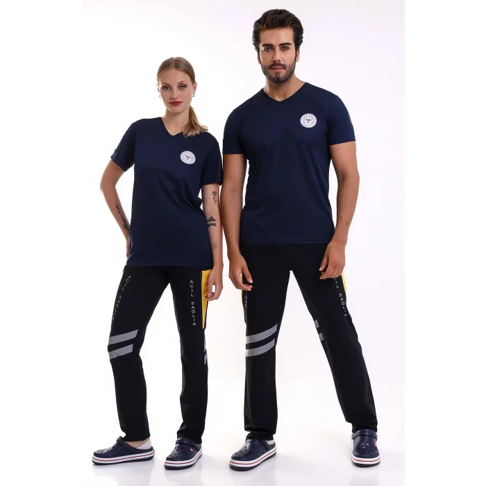 Paramedik Dry Touch Unisex Kısa Kol Tshirt - Lacivert