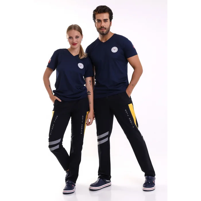 Paramedik Dry Touch Unisex Kısa Kol Tshirt - Lacivert
