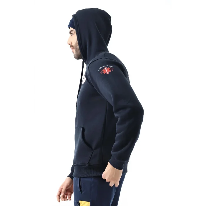 Paramedik Unisex Kapüşonlu Sweatshirt - Lacivert