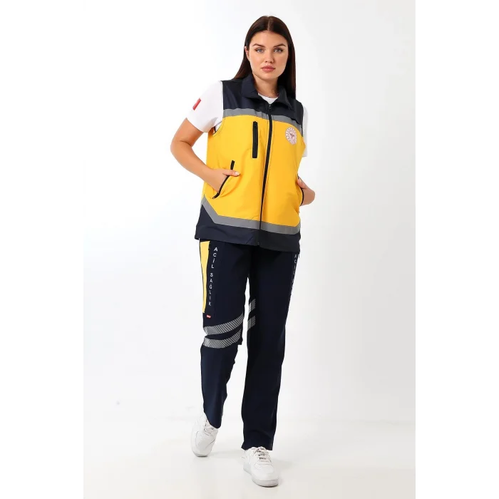 Paramedik Unisex Yazlık Yelek - Sarı