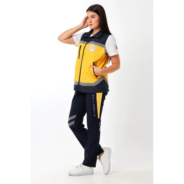 Paramedik Unisex Yazlık Yelek - Sarı