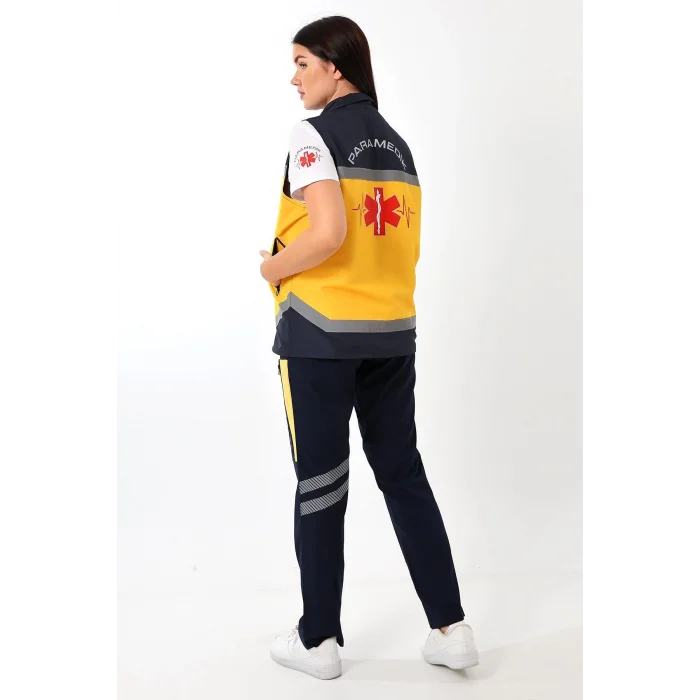 Paramedik Unisex Yazlık Yelek - Sarı