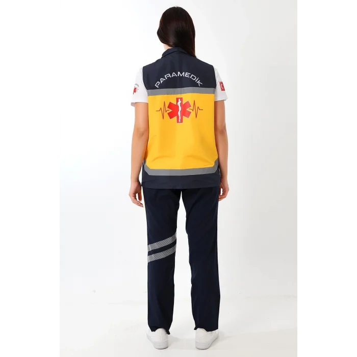 Paramedik Unisex Yazlık Yelek - Sarı