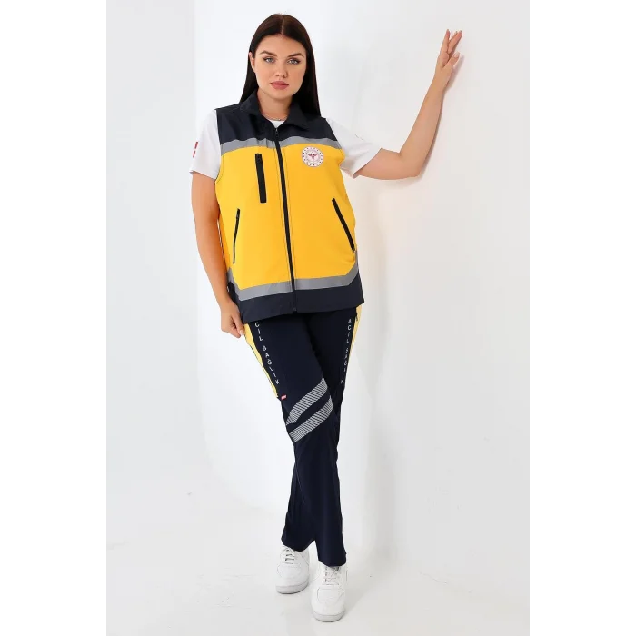 Paramedik Unisex Yazlık Yelek - Sarı