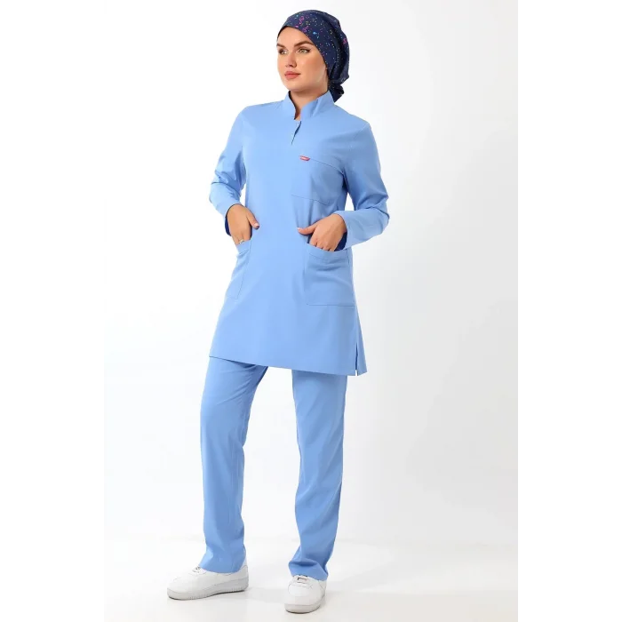 SOFT LİKRALI TESETTÜR FORMA TAKIM İKİ ÇITÇIT ALASKAN BLUE