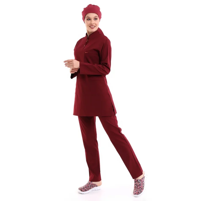 SOFT LİKRALI TESETTÜR FORMA TAKIM İKİ ÇITÇIT BIKING RED