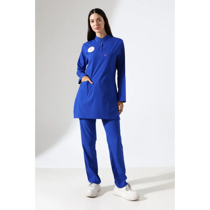 SOFT LİKRALI TESETTÜR FORMA TAKIM İKİ ÇITÇIT DAZZLING BLUE