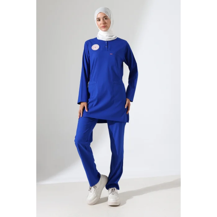 SOFT LİKRALI TESETTÜR FORMA TAKIM İKİ ÇITÇIT DAZZLING BLUE