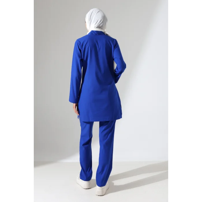 SOFT LİKRALI TESETTÜR FORMA TAKIM İKİ ÇITÇIT DAZZLING BLUE