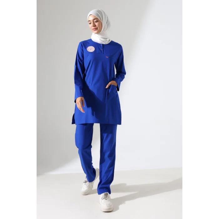 SOFT LİKRALI TESETTÜR FORMA TAKIM İKİ ÇITÇIT DAZZLING BLUE