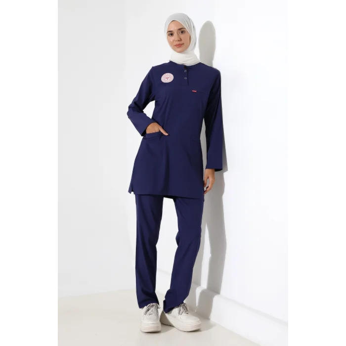 SOFT LİKRALI TESETTÜR FORMA TAKIM İKİ ÇITÇIT PATROIT BLUE