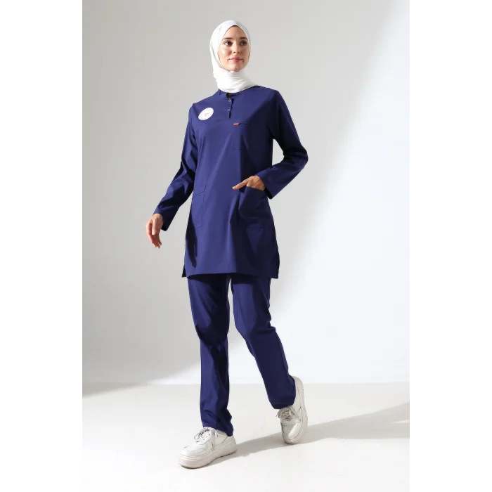 SOFT LİKRALI TESETTÜR FORMA TAKIM İKİ ÇITÇIT PATROIT BLUE
