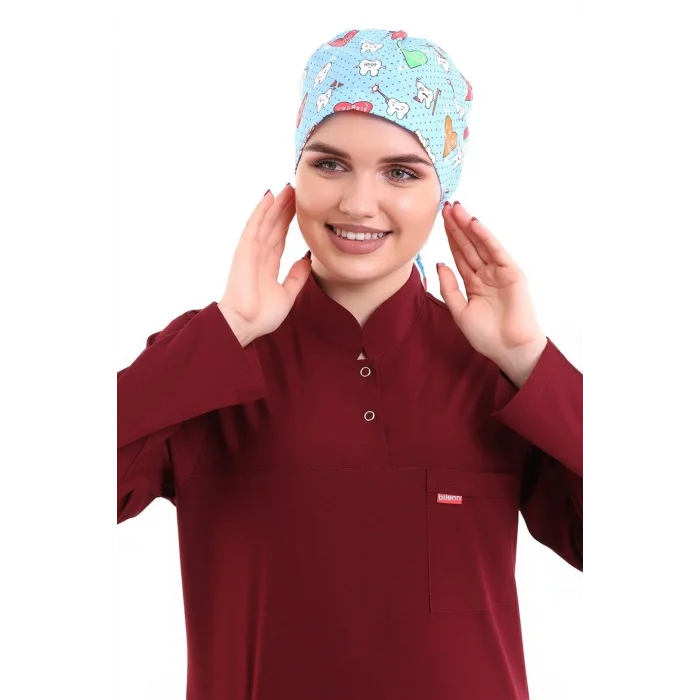 Tesettür Bone - 2113 Turkuaz Diş