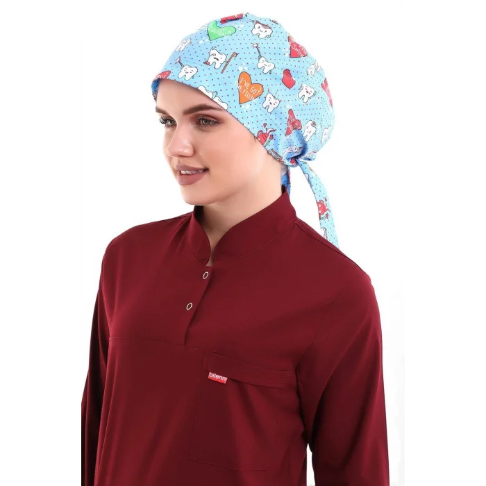 Tesettür Bone - 2113 Turkuaz Diş