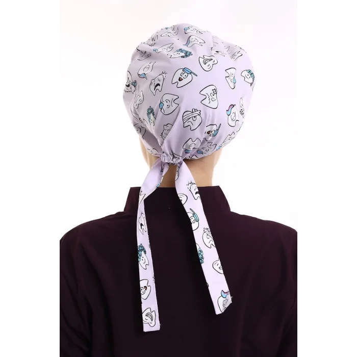 Tesettür Bone - 4104 Lila Diş