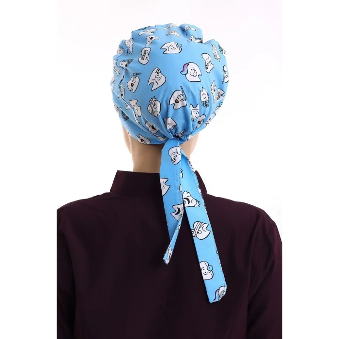 Tesettür Bone - 4111 Mavi Diş