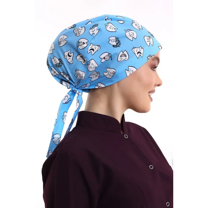 Tesettür Bone - 4111 Mavi Diş